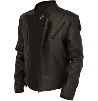 Men's Black Real Leather Jacket