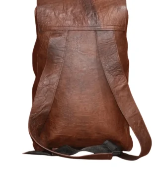Buffalo Leather Drawstring Bag – Stylish & Durable Travel Companion (1)